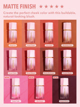 SHEGLAM Color Bloom Liquid Blush Matte Finish-Rose Ritual Gel Cream Blush Long Lasting Non-Fading Highly Pigmented Lightweight Long Wear Smooth Blusher Black Friday Winter Pink Brown Gifts Blush