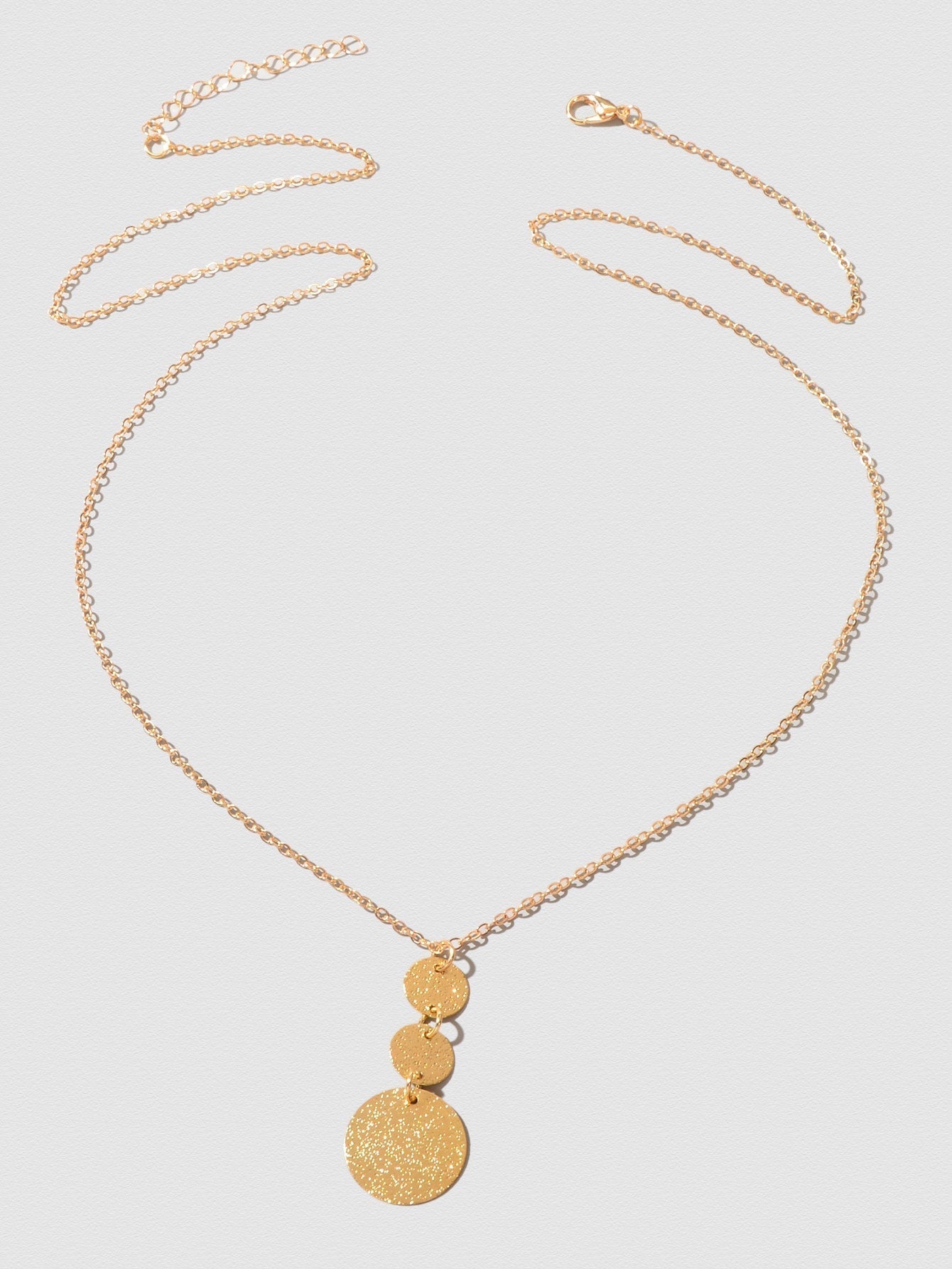 1Pc Fashion Disc Charm Necklace for Women for Daily Life