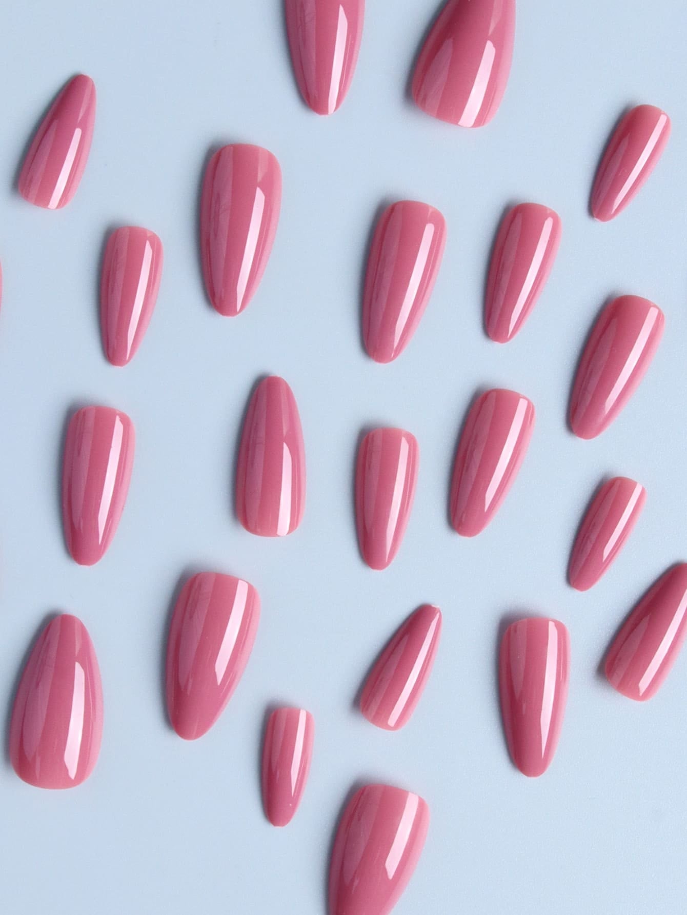 Elevate Your Style with 24Pcs Long Almond Solid Color False Nail Kit, Suitable for Women and Girls for Daily/Work/Party/Dance Wear
