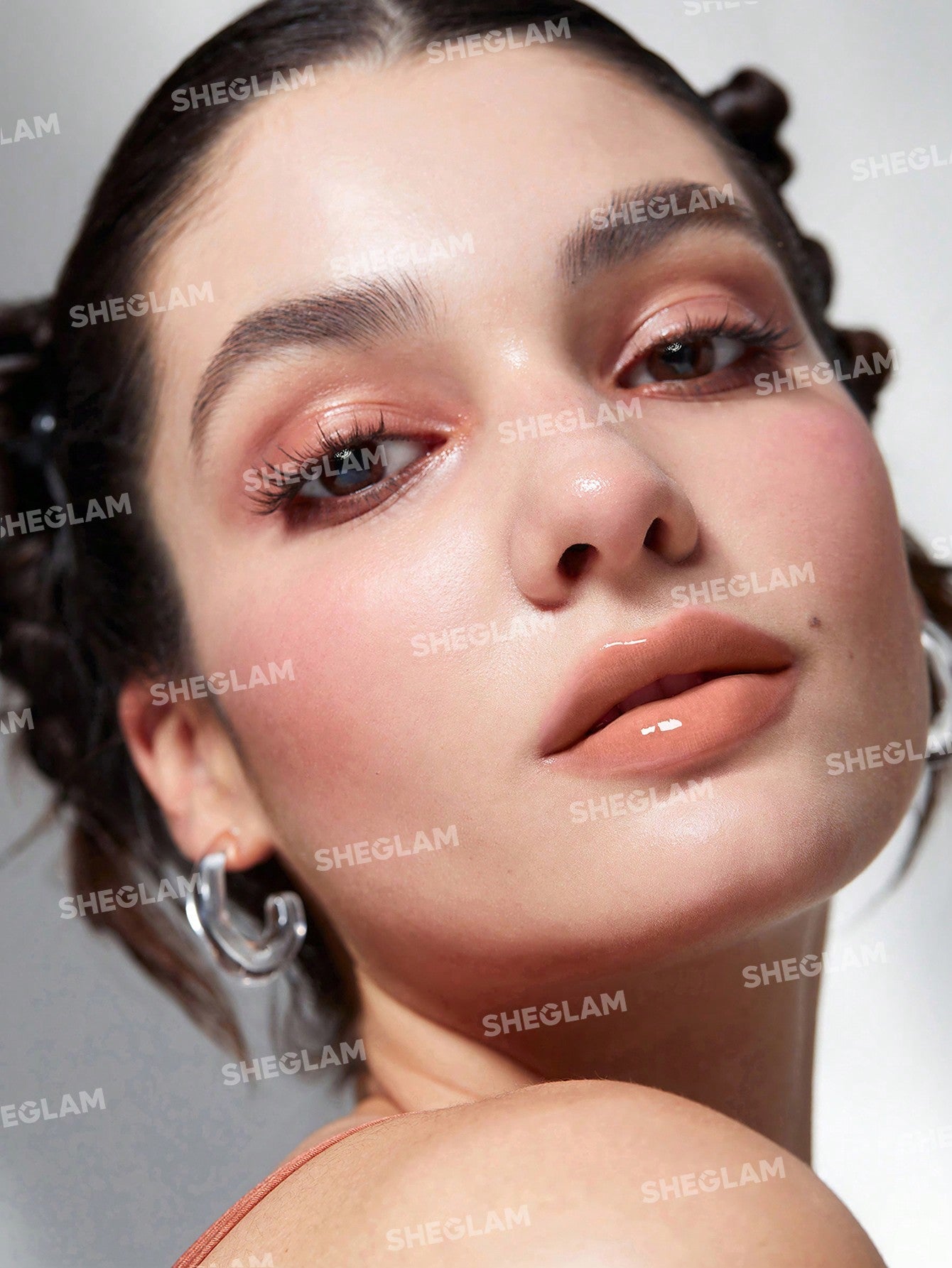 SHEGLAM Pout-Perfect Shine Lip Plumper-In Bloom Moisturizing Plumping Solid Lip Gloss Non-Stick Nourishing Lip Plumping Serum Coconut Oil Lipstick Lip Cosmetics Black Friday Sale Pink Summer Lip Plumper