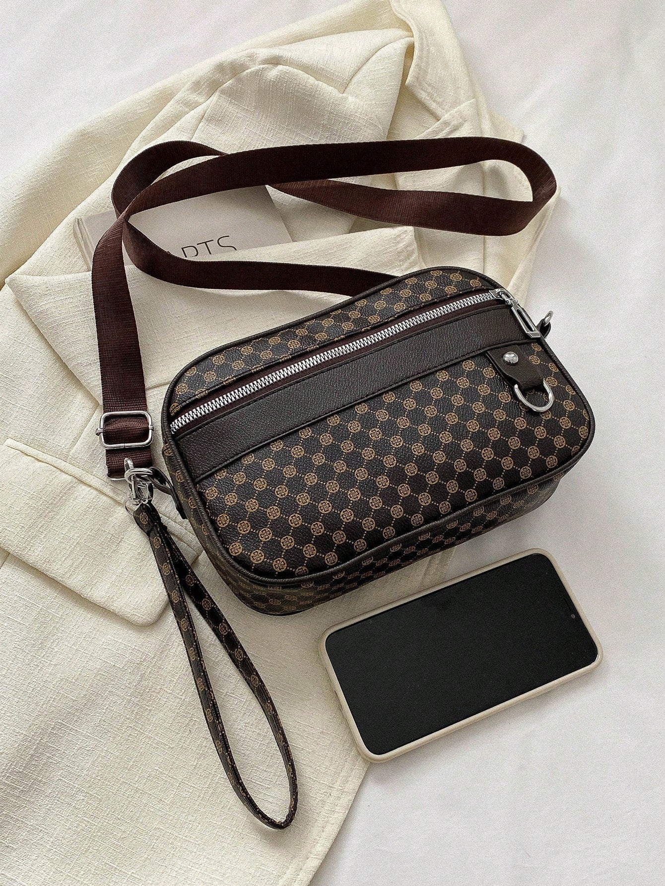 Fashionable Printed Pu Shoulder Bag, Large Capacity Tote Bag for Women