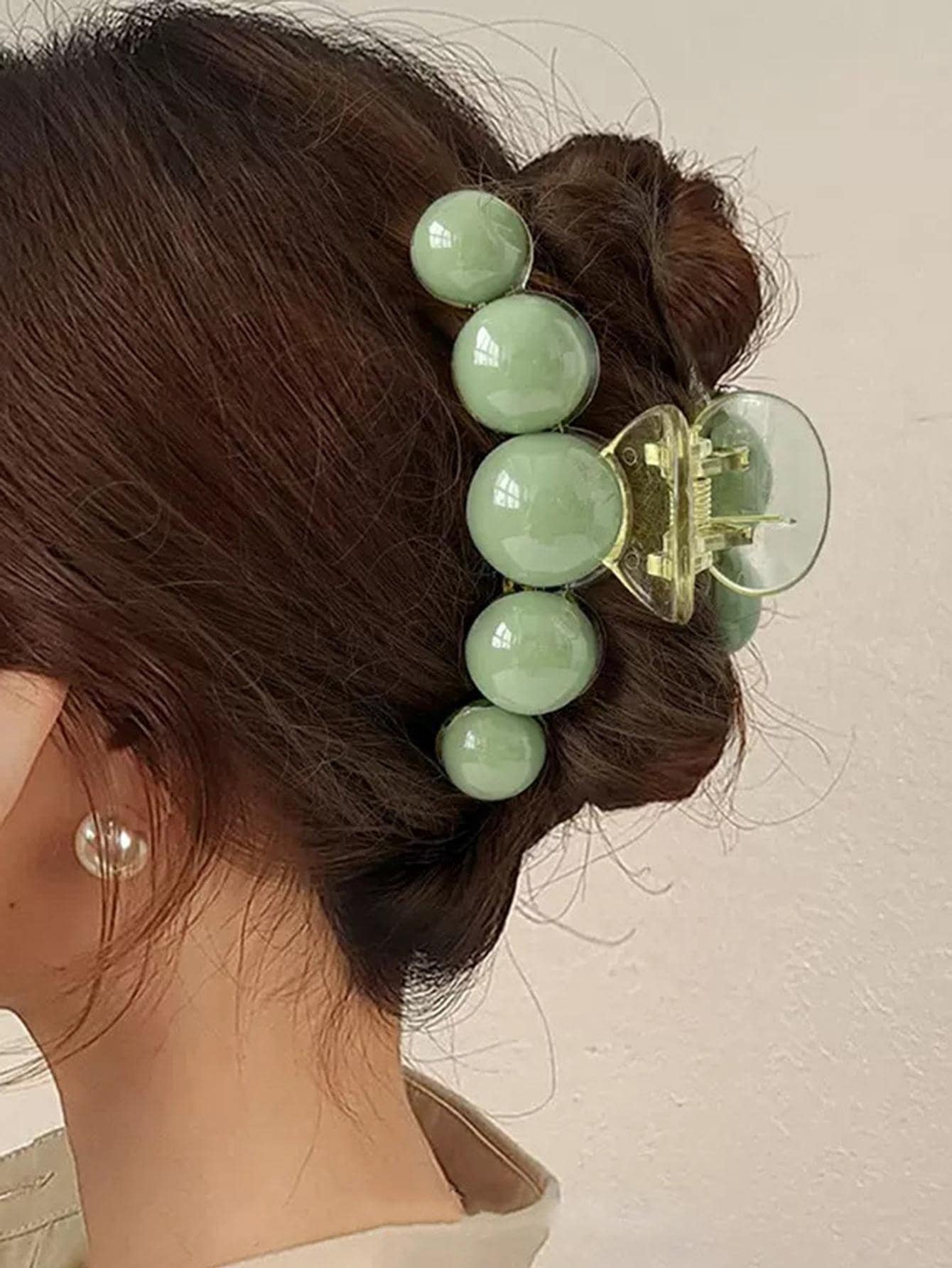 3Pcs Women Faux Pearl Decor Fashion Hair Claw