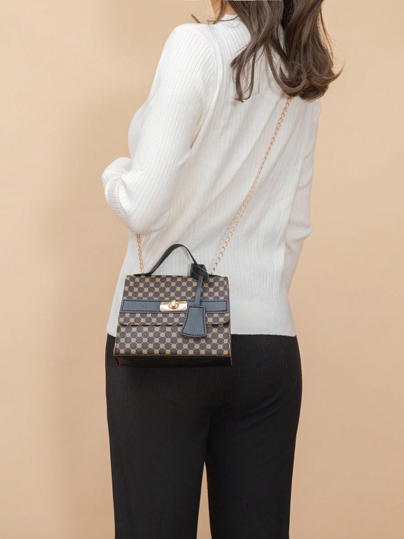 Vintage Retro 1Pc Coffee Brown Pu Leather Women'S Bag with Multiple Functions, Can Be Used as Handbag, Crossbody Bag or Shoulder Bag, Suitable for Daily Use or as a Date Gift for Women