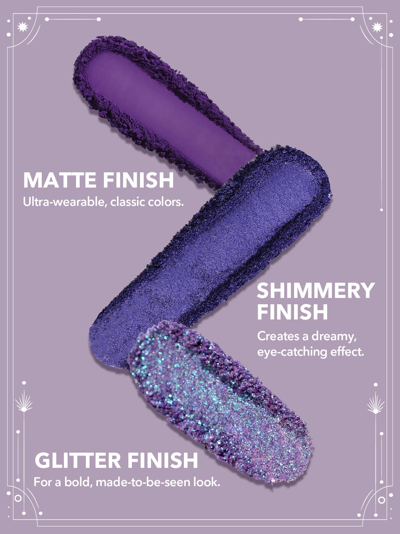 SHEGLAM Spontaneous Sagittarius Palette 8-Clolor Shimmer Metallic Matte Eyeshadow Palette Silver Bold Radiant Purple High Pigment Long Wear Blendable Pro Eyeshadow Black Friday Winter Pink Purple Eyeshadow